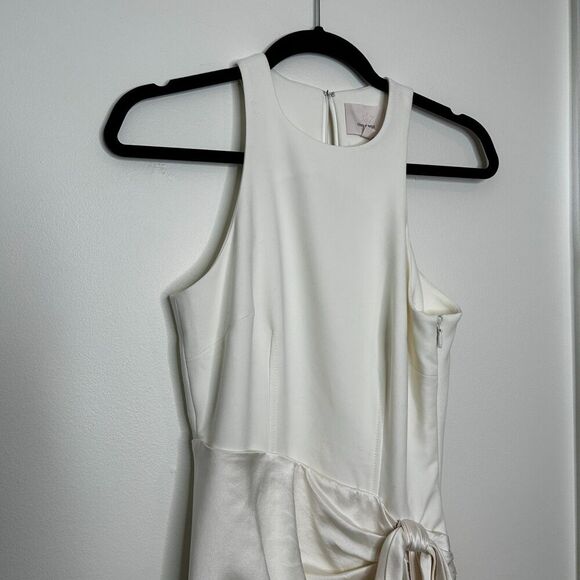 Cinq A Sept Windsor Sash Tie Ivory Mini Dress Size 2 - Picture 6 of 9